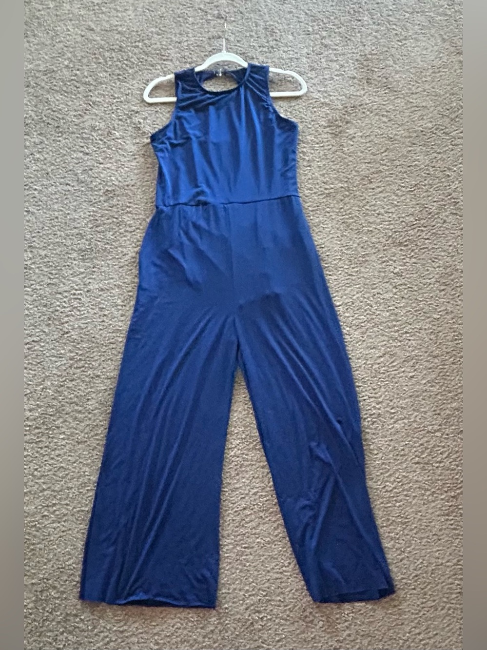 Weissman Royal Blue Sleeveless Wide-Leg Jumpsuit Contemporary Dance Costume